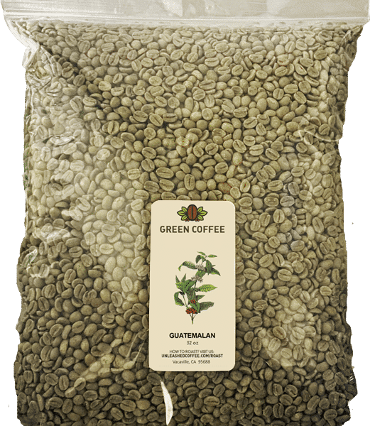 Unleashed Coffee: Guatemala Green Whole Bean Coffee