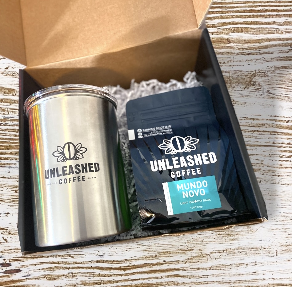 Unleashed Coffee: Airscape Gift Set Including Bag of Unleashed Coffee, Airscape
