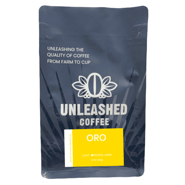 Unleashed Coffee: Oro, Our Light Roast Whole Bean Coffee (Bag)